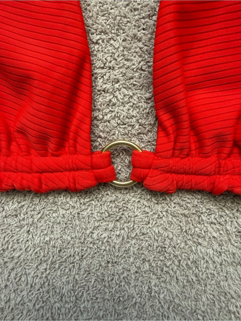 NEW - BEACH BUNNY - Georgia Halter Swim Top - RED - Picture 4 of 7